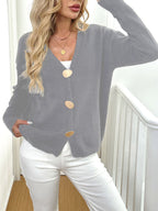 European And American Women's Clothing Warm Deer Plush Long Sleeve Sweater Coat