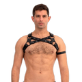 Prowler RED Leather Cross Harness Black
