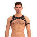Prowler RED Leather Cross Harness Black