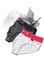 Men's Threaded Fabric U Convex Low-Rise Briefs