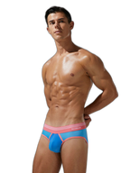 Men’s Spliced Lines Briefs in Ombre