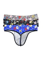 3 Pack Men's Skull Print Thong - Edgy & Sexy