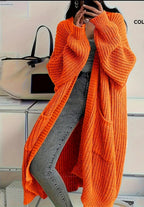 Idle Style Loose Thick Knitted Coat For Women