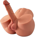 Torso Male Sex Doll with Realistic Dildo and Testis