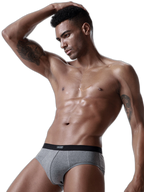 4 Pack Cotton Support U Convex Pouch Briefs