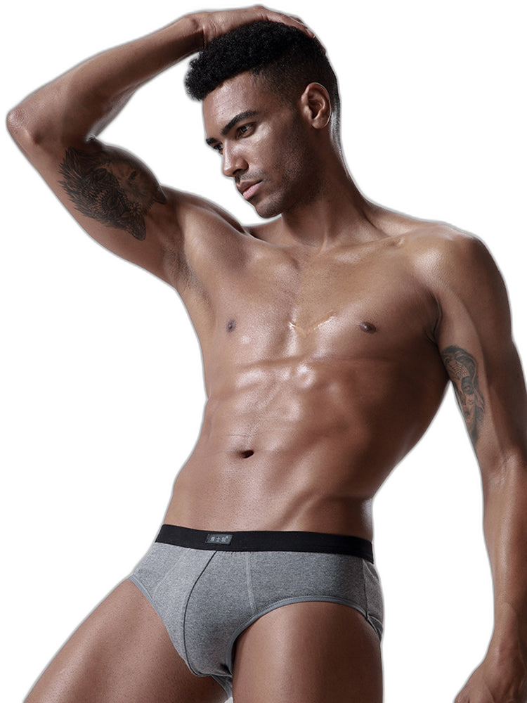 4 Pack Cotton Support U Convex Pouch Briefs