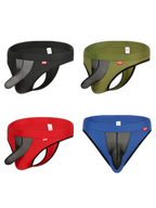 2 Pack Men's Sexy Thongs with Transparent Elephant Trunk