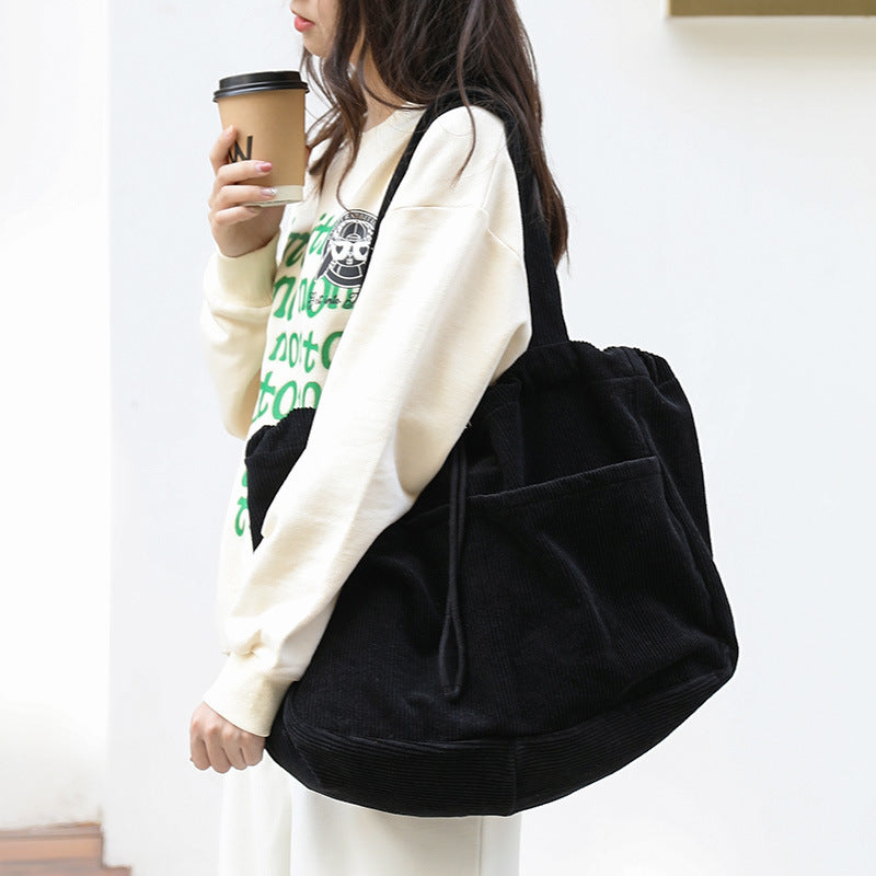 Women's Fashion Vintage Corduroy Handbag