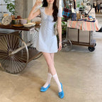 Ladies' Lace Patch Elegant Casual Dress