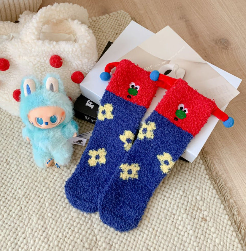 Premium Coral Fleece Socks - Women's Ultra-Soft Thermal Winter Sleep Socks