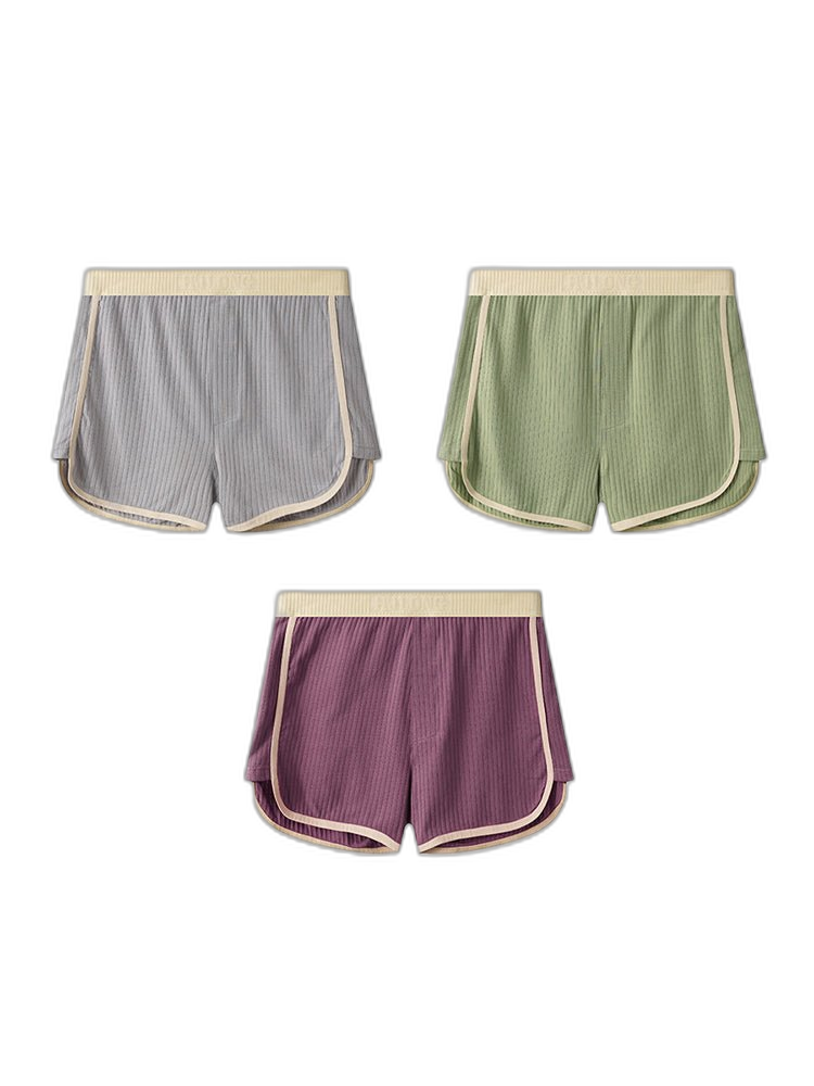 3 Pack Men's Ultra-Soft Cotton Solid Color Odor-Control Boxer Briefs
