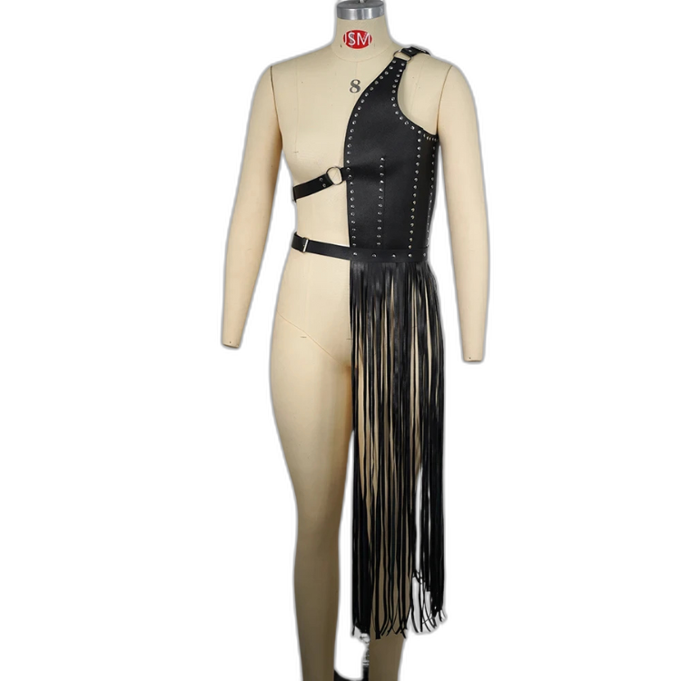 Women's Leather Lingerie Harness