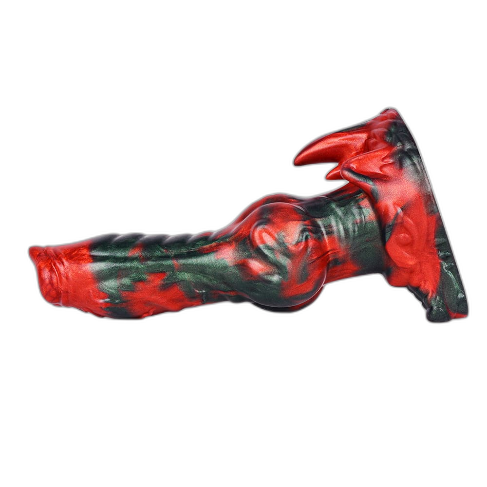 Hellhound – 8 Inch Silicone Fantasy Dildo – Christmas Edition Dog Knot Dildo
