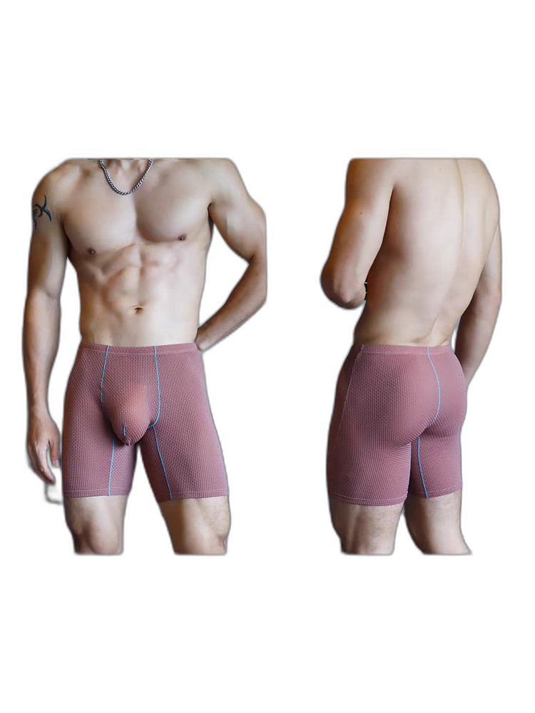 3 Pack Men's Anti-chafing Waffle Boxer Briefs