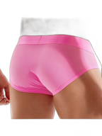 Men's Solid Color Mesh Breathable Sports Fitness Briefs