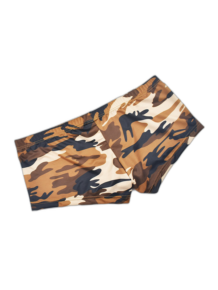 4-pack Men's Low-rise U-pouch Camouflage Boxer Briefs
