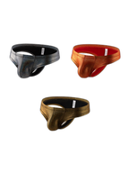 3 Pack Men's Sparkle Thongs in Solid Colors