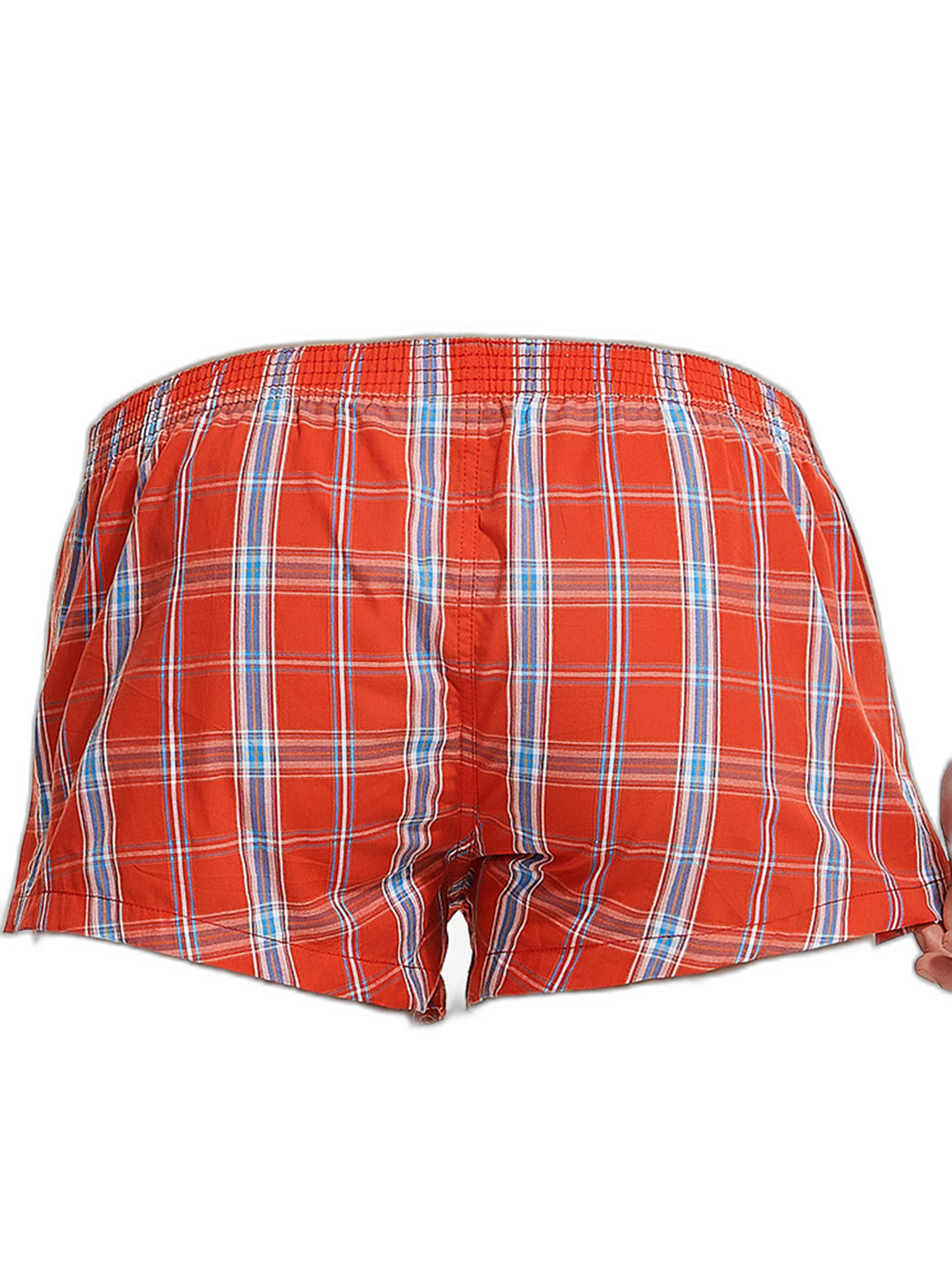 Men’s Vent Classic Plaid Cotton Boxers With Fly