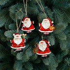 Festive Christmas Ornaments - Handcrafted Resin Gingerbread & Snowman Pendants