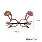 2025Golden Glasses Christmas Day Party Decoration