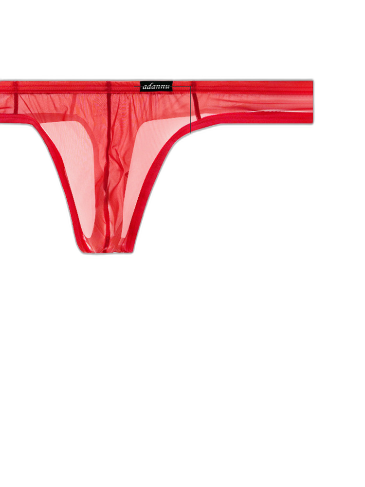 2 Pack Men's Sexy Semi-Transparent Thong