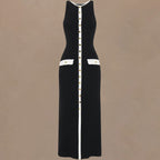 Knitted Elegant Sleeveless Dress For Women