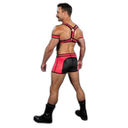 Mr.S Leather X-Factor Bold Color Body Harness | Pink
