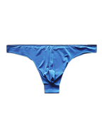 4 Pack Men's Seamless Ice Silk Sports Sexy Solid Color Thong & Strings