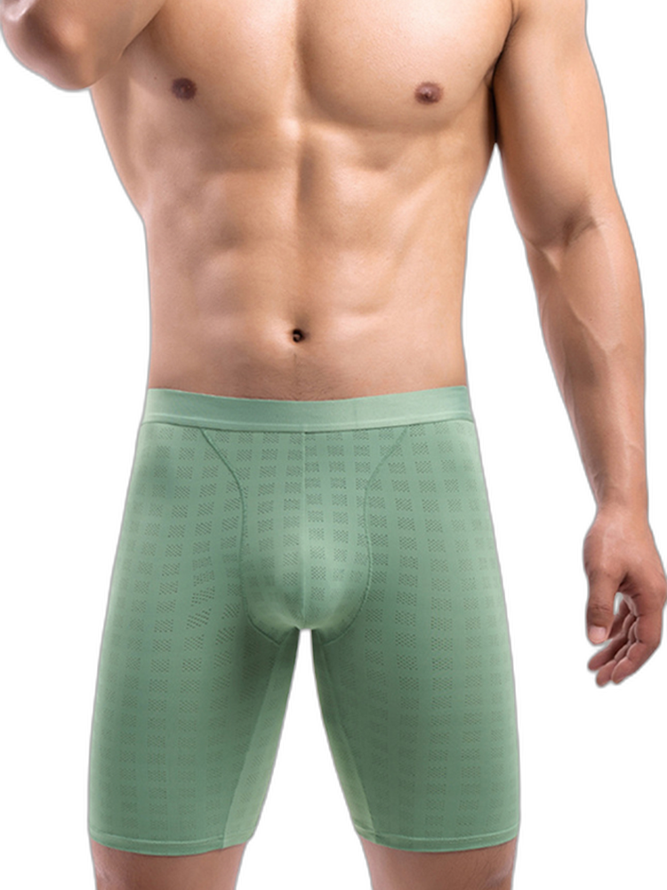 2 Pack Men’s Front Pouch Mesh Boxer Briefs