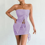 Strapless Sexy Bodycon Hot Girl Dress
