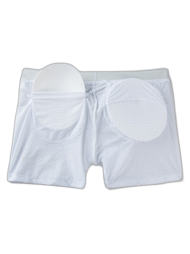 Sponge Cushion Mesh Buttock Boxer Briefs
