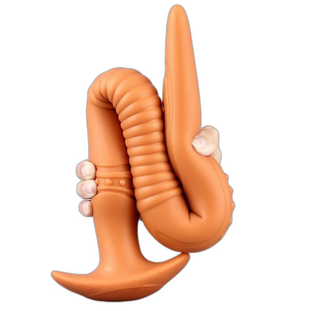 The Eel Anal Plug - Long Butt Plug - Ribbed Butt Plug