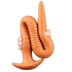 The Eel Anal Plug - Long Butt Plug - Ribbed Butt Plug