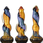 Phoenix II - 10.2 Inch Thrusting & Vibrating Dildo - Knot Dildo with Remote
