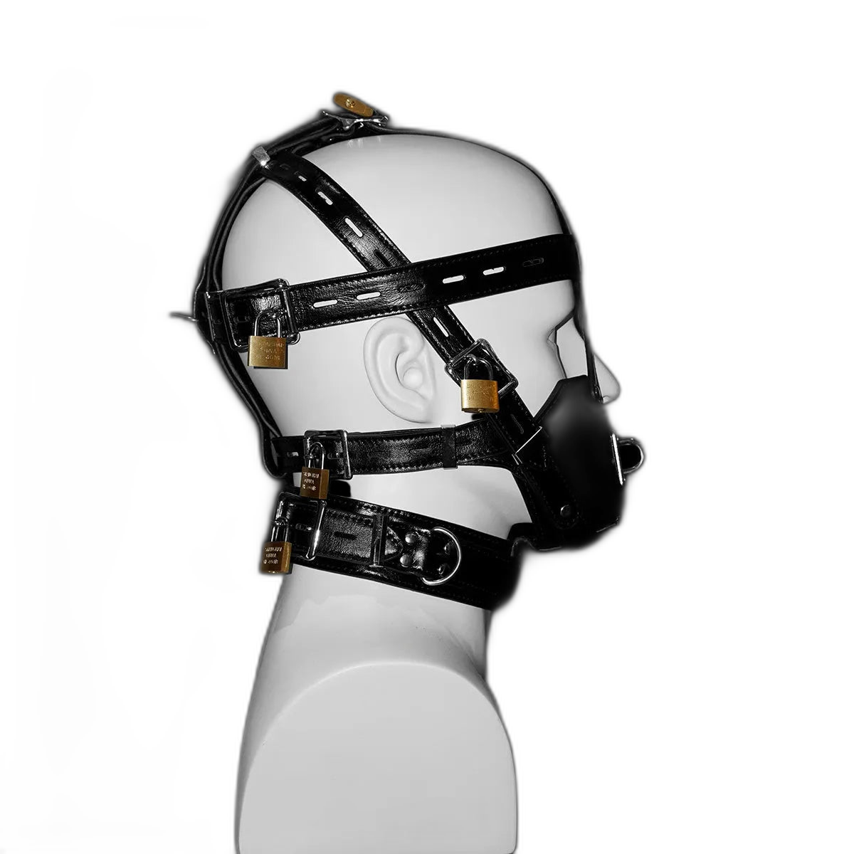 Tumbled Leather Muzzle Harness
