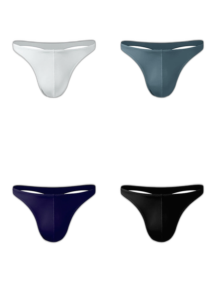 4 Pack Men's Sexy Pouch T-Back Thongs