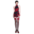 Fashionable Halter-neck Sheath-style Dress With A Backless Design