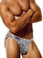 Men’s Sexy Leopard Print Pouch Briefs