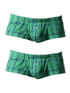 2 Pack Men's Soft Cotton Day-Long Comfort Shape-Retaining Fabric Boxers Shorts
