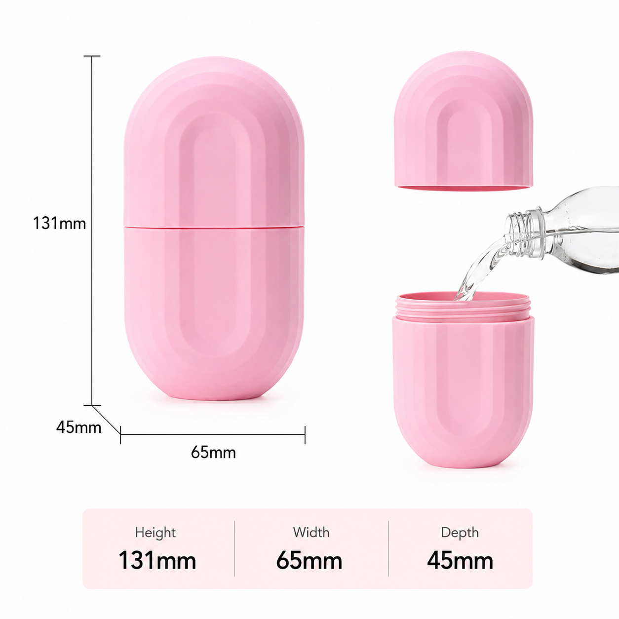 Ice Roller for Face & Skin Care – Reusable Facial Ice Roller for Puffiness, Dark Circles & Glowing Skin