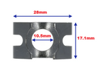 VAG Brake Hose Retaining Spring Clip - 4D0611715B
