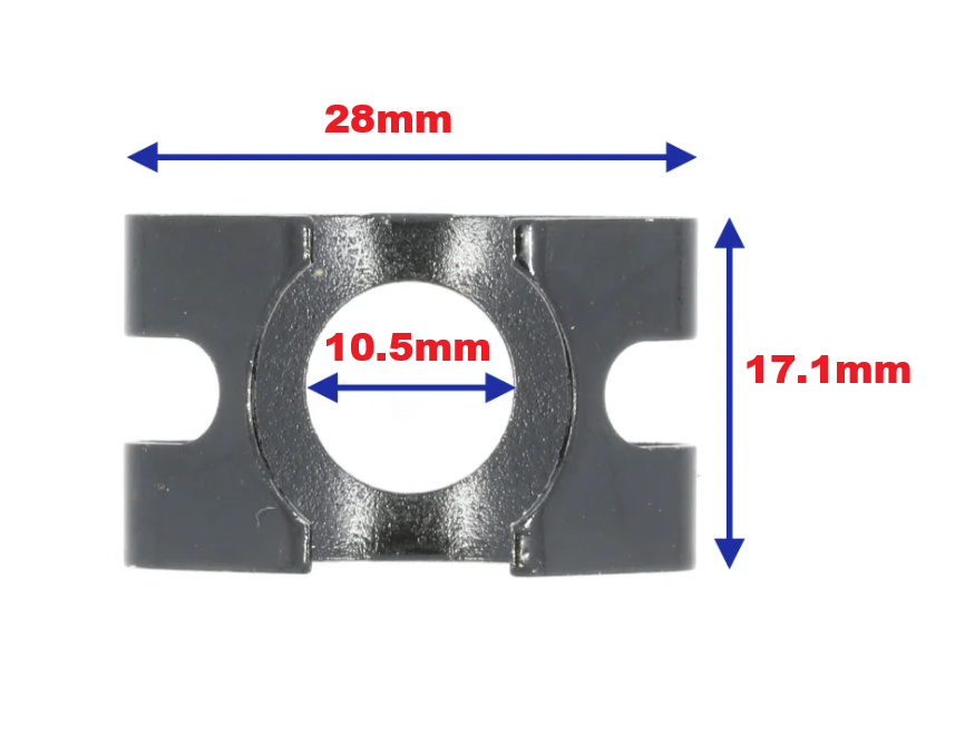 VAG Brake Hose Retaining Spring Clip - 4D0611715B