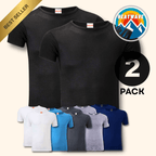 Heatwave Thermalwear 2 Pack Mens Thermal T Shirt Baselayer Brushed Yarn Insulated For Running Hiking White Black Grey Navy Small To XXL