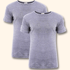 Heatwave Thermalwear 2 Pack Mens Thermal T Shirt Baselayer Brushed Yarn Insulated For Running Hiking White Black Grey Navy Small To XXL
