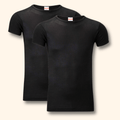 Heatwave Thermalwear 2 Pack Mens Thermal T Shirt Baselayer Brushed Yarn Insulated For Running Hiking White Black Grey Navy Small To XXL
