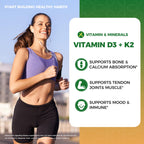 2 Pack Organic Vitamin D3 K2 Liquid with Vegan Omega-3 & Coconut MCT Oil | 10000 IU