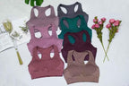 Gym Clothes Set for Women - 2-Piece Push-Up Yoga Bra & High Waist Leggings in 12 Colors