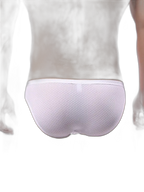 3 Pack Men's Nylon Plaid Lift Hip Briefs Triangle Briefs
