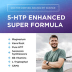 200 mg 5-HTP Elite with Kava, Magnesium & SAM-e – Sleep & Wellbeing, 60 Capsules