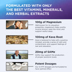 200 mg 5-HTP Elite with Kava, Magnesium & SAM-e – Sleep & Wellbeing, 60 Capsules